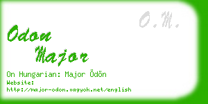 odon major business card