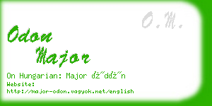 odon major business card